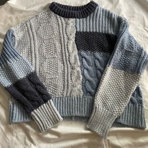 Blocked color knit Aerie sweater